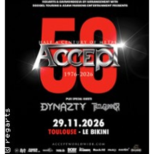 Accept 50Th Anniversary Tour 2026